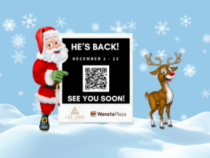 Use the QR Code below to schedule your photos with Santa!